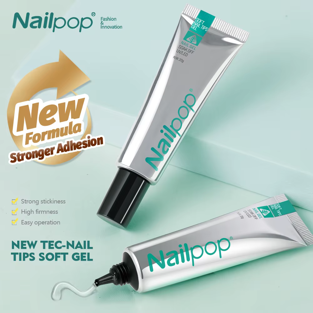 Nailpop Pro doux ongles conseils Gel colle 20g adhésif faux