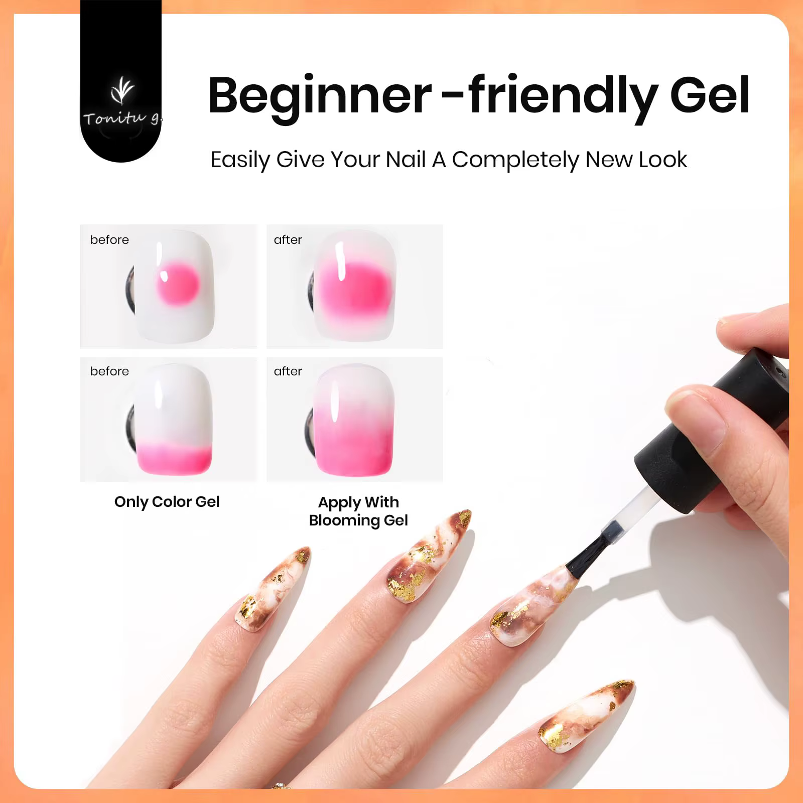Vernis Gel fleuri, libérez la créativité avec un marbre facile