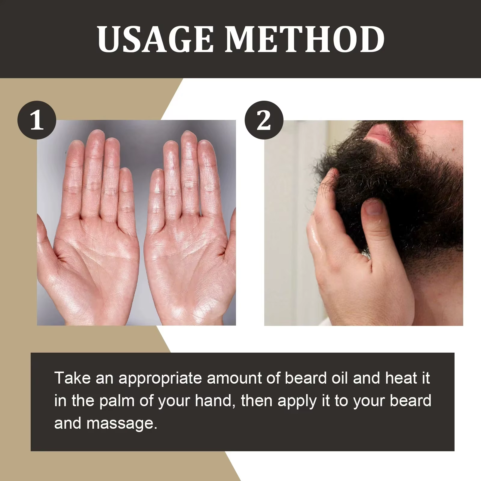 Sérum de croissance rapide de la barbe de haute qualité pour hommes, favorise la repousse de la barbe, plus épaisse, plus longue, plus dense, anti-chute, huile essentielle pour les soins capillaires