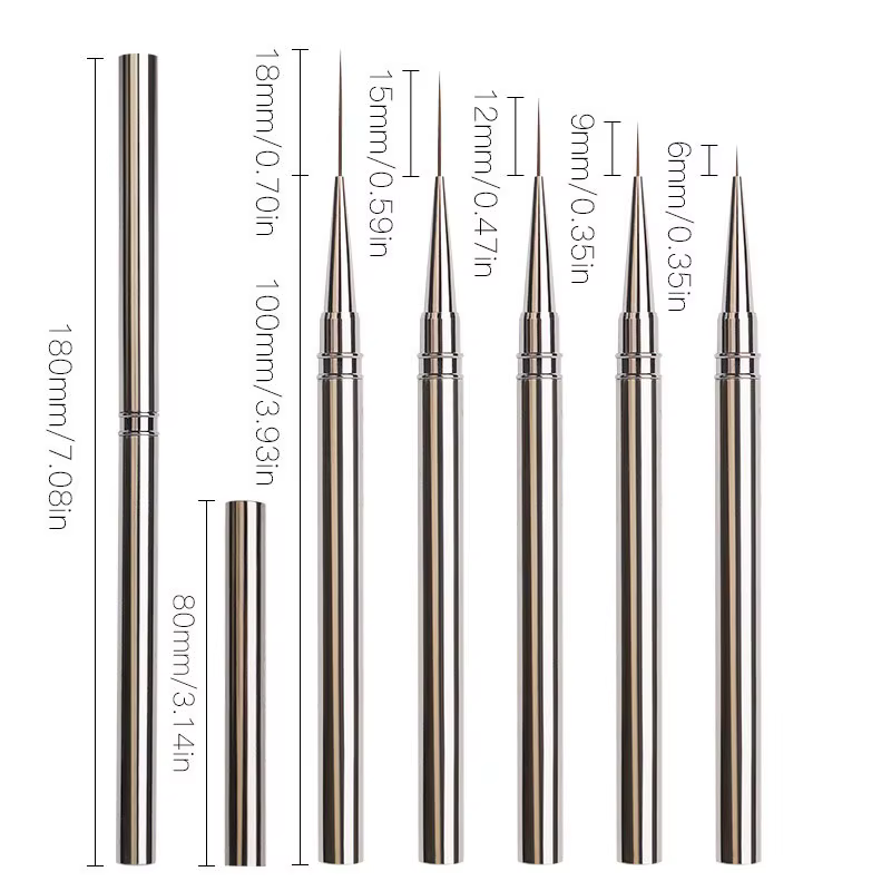 Pinceaux de revêtement pour Nail Art