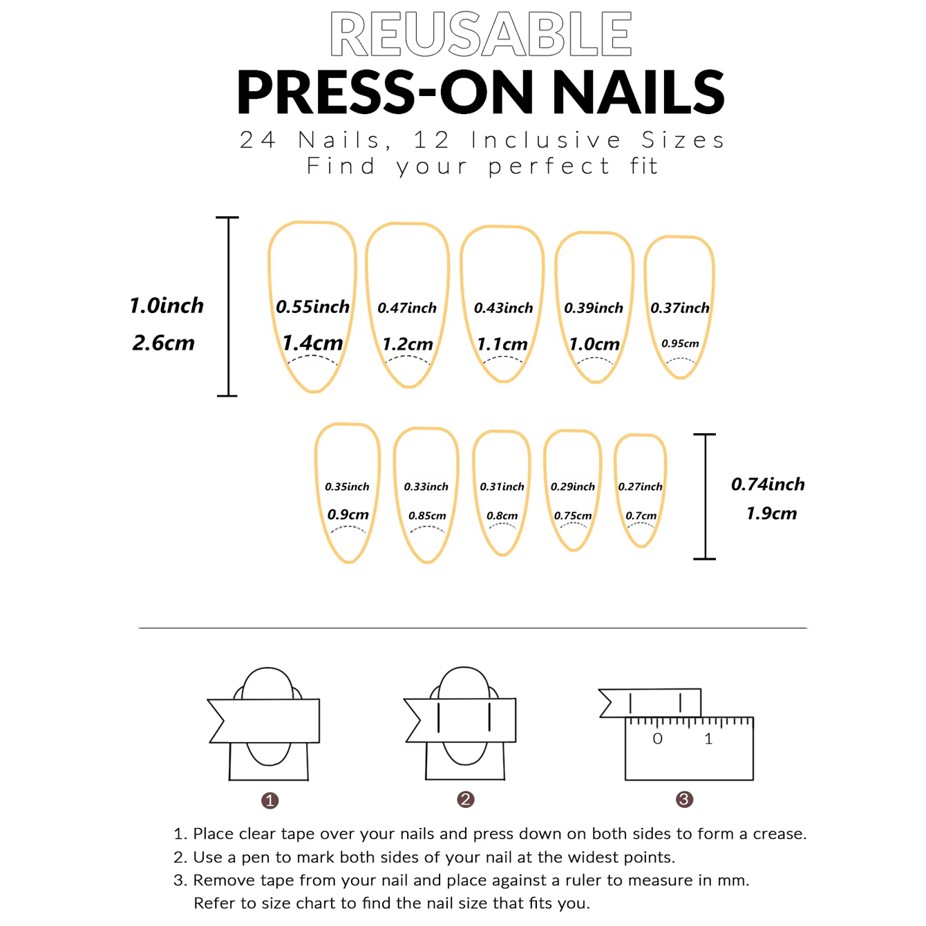 Presse courte sur les ongles