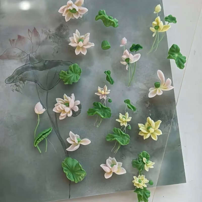 ❤️ Série de fleurs, moule à ongles incurvé 3D
