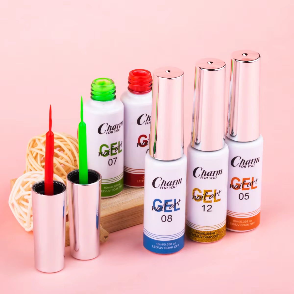 Gel de revêtement d'art d'ongle