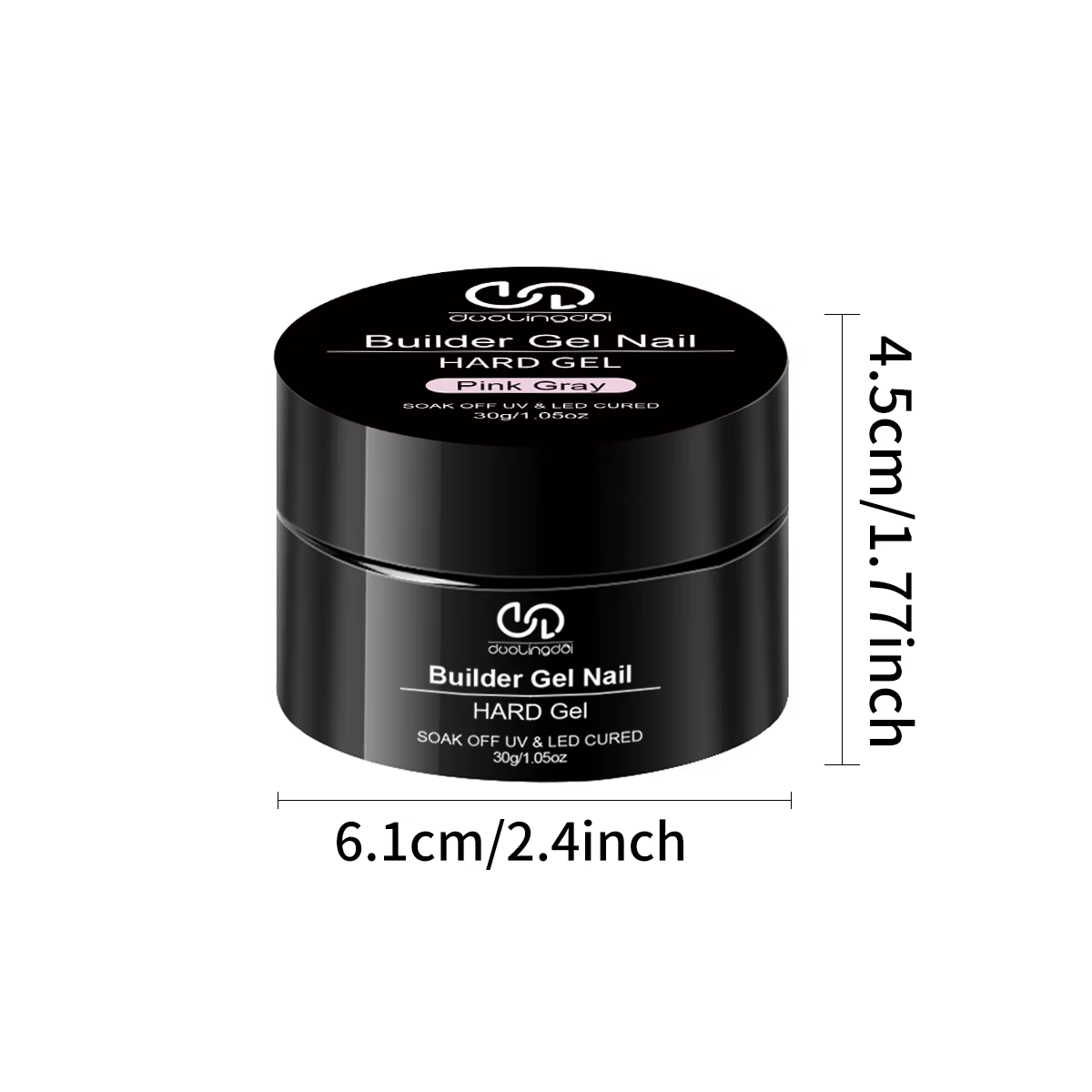 Gel Constructeur Jelly Blanc Nude Rose Haute Dureté pour Extension d'Ongles