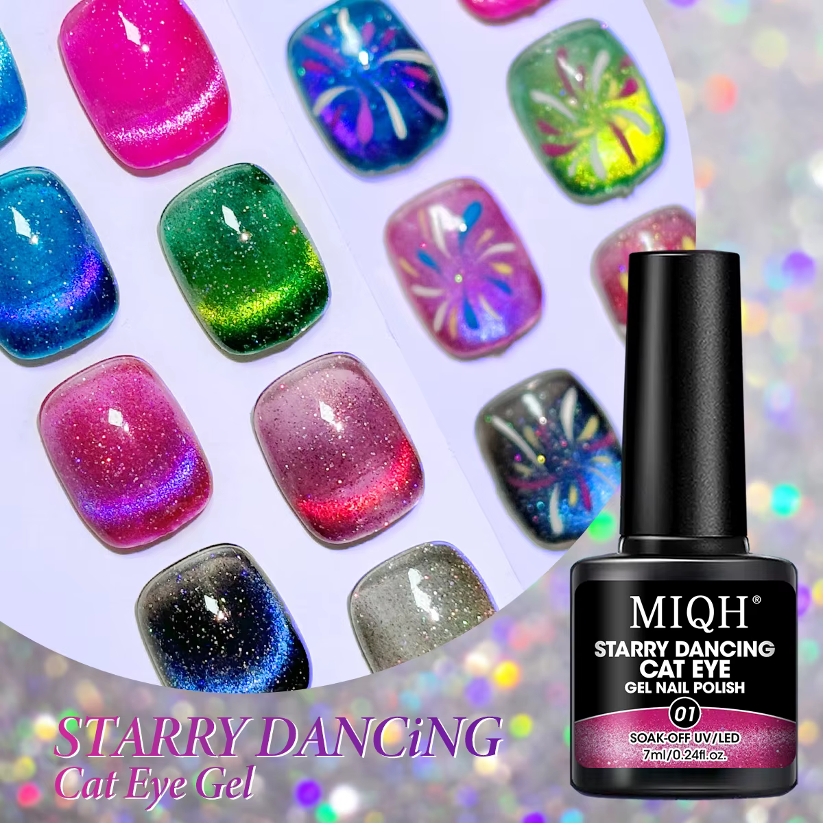 Vernis à ongles Gel 1 pièce-magnétique