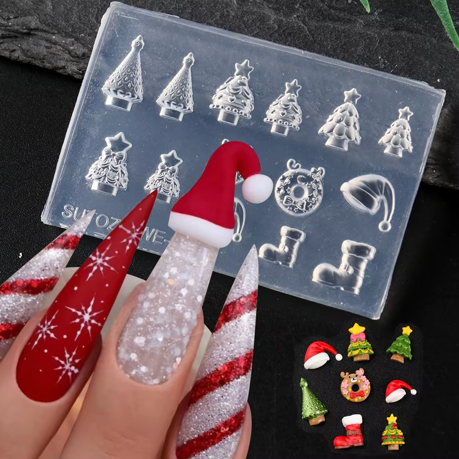 Moule de sculpture d'ongles en Silicone
