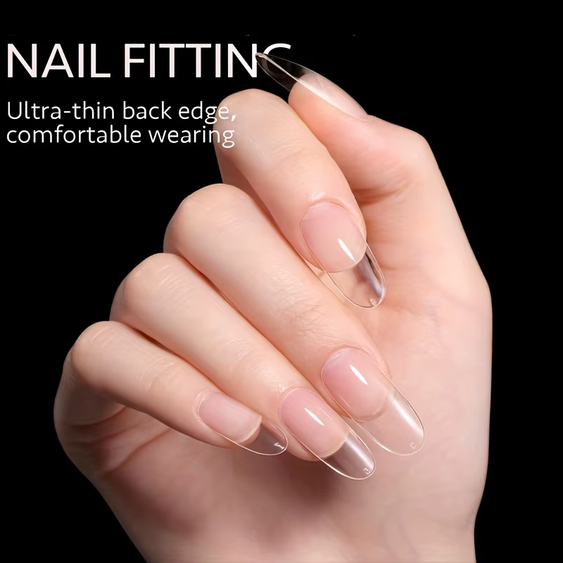 120 pièces couverture complète presse sur les pointes des ongles Stiletto amande carré cercueil français faux