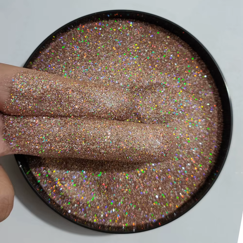 10 g/sac 0.2mm Laser paillettes ongles Chrome poudre