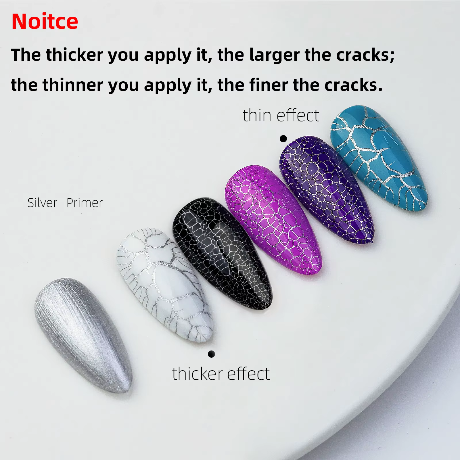 Verhéritage à Ongles Hybride en Gel Craquelé