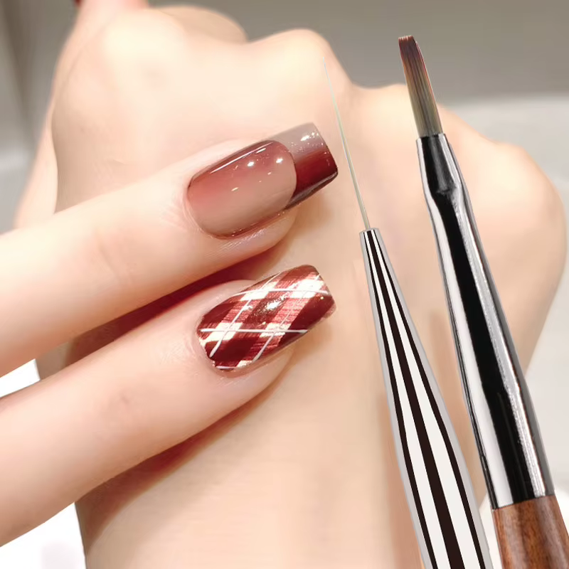 Pinceau pour Nail Art, vérificateur pour dessin d'ongles