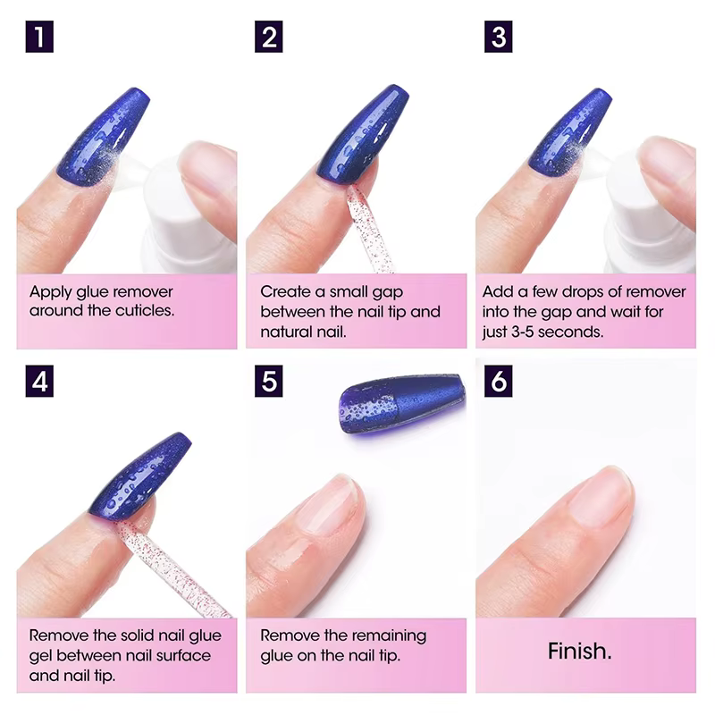 RSNAIL 100ml dissolvant de colle à ongles pour presse