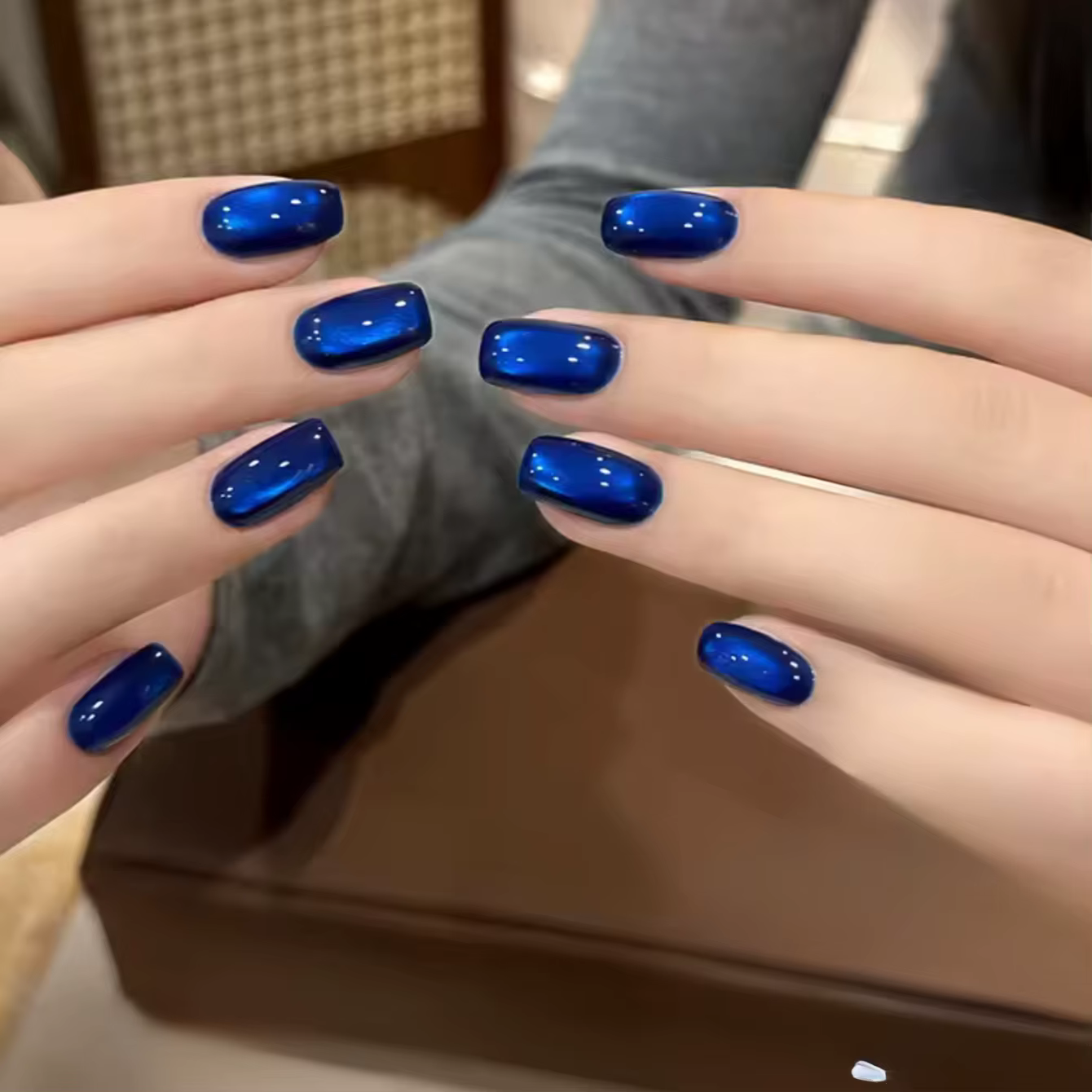 1-10 pièces 10ML Vernis à ongles gel œil de chat bleu semi-permanent pour nail art