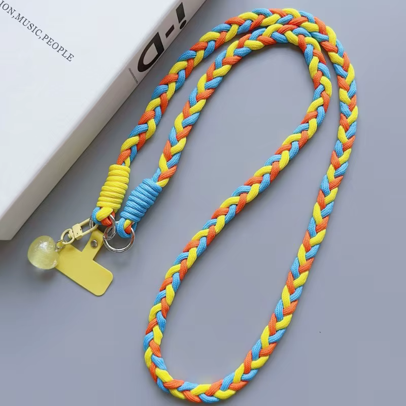 Lanière universelle créative pour téléphone portable, corde à bandoulière longue, sangle d'épaule, pendentif décoratif de dessin animé, accessoires