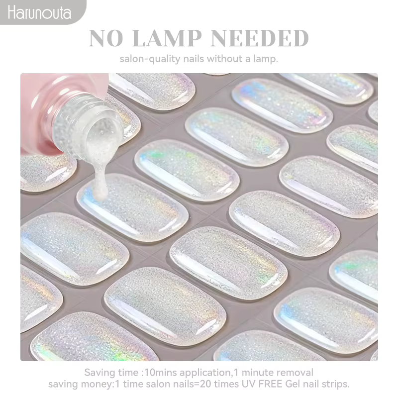 Bandes de gel pour ongles sans UV