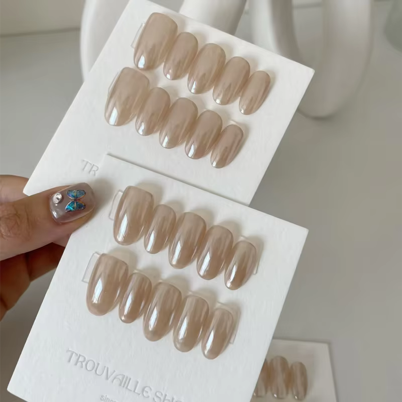 10 pièces de luxe à la main presse sur les ongles Haley Design acrylique faux