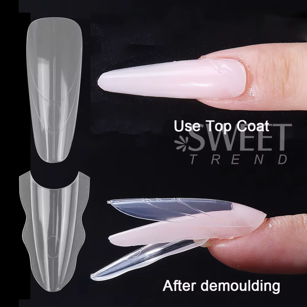 1 boîte de formes d'ongles doubles