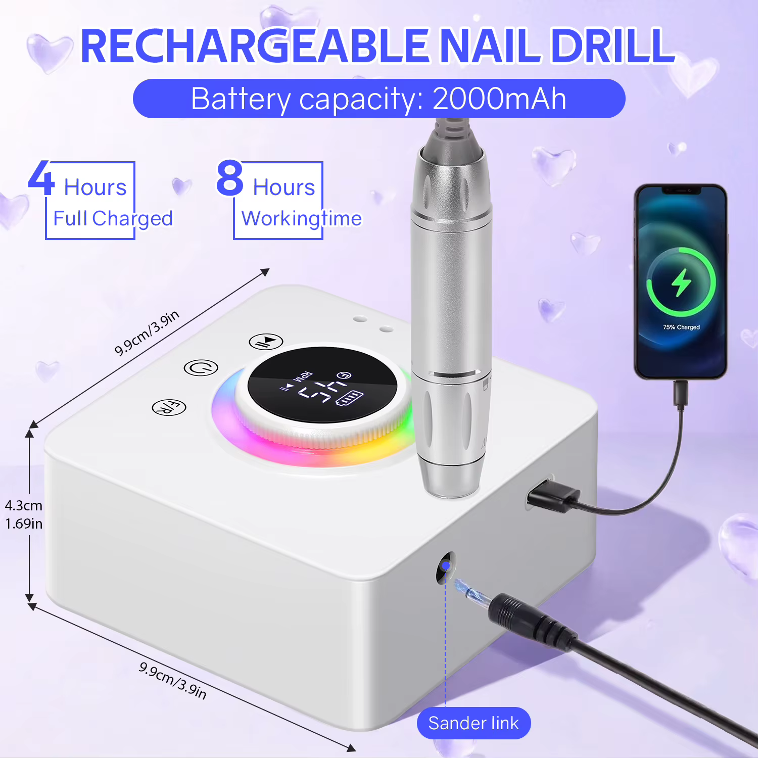Perceuse à ongles électrique professionnelle