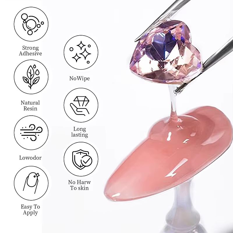 Colle pour ongles, Gel adhésif Super fort