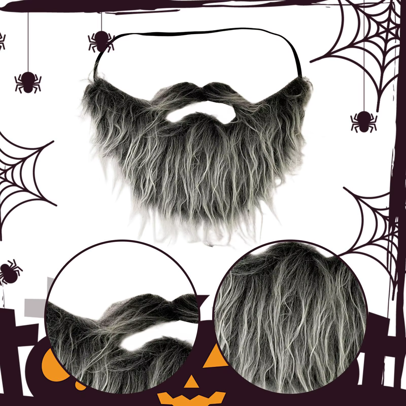 Fausse barbe réaliste déguisement pour hommes fausse moustache pour cadeaux de fête fournitures carnaval mascarade scène Performance vacances