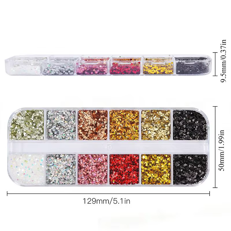 Mélange de paillettes pour ongles