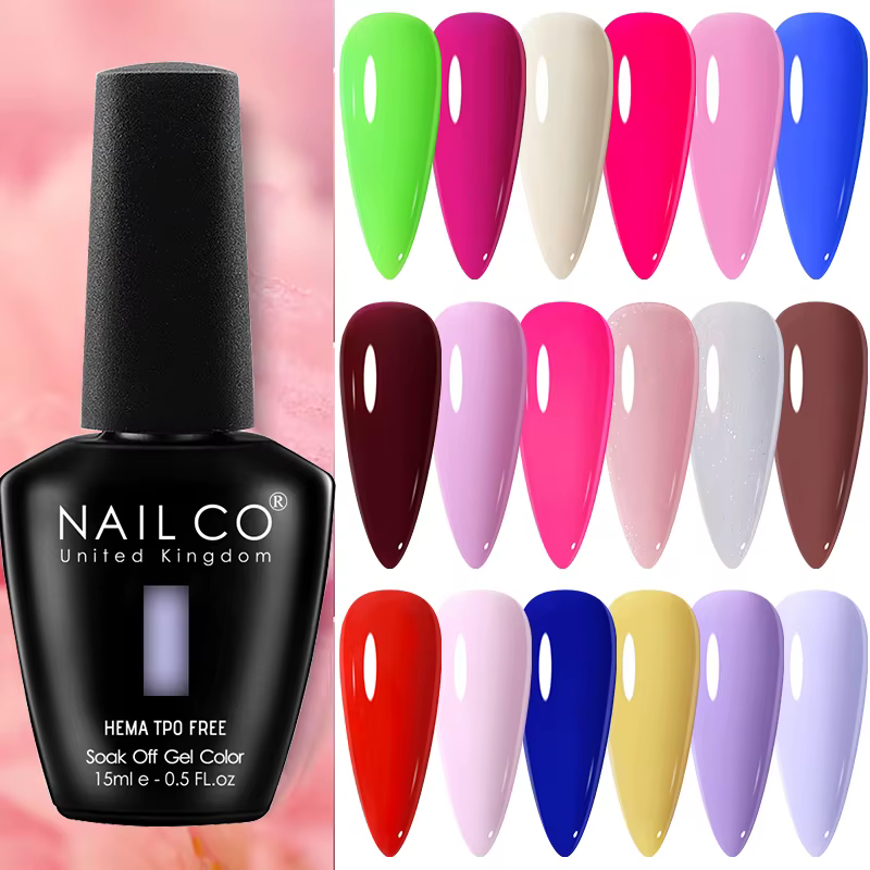 NAILCO 15ml Gel UV Semi-Permanent Sans TPO pour Nail Art