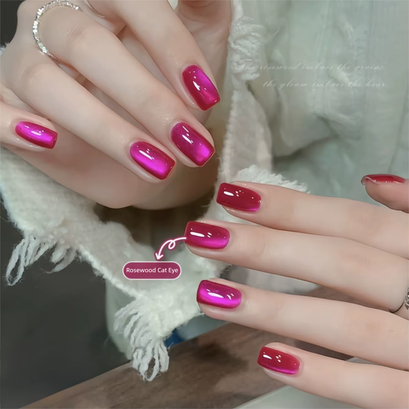 MIANEL 10ml 1 pièce Nouveauté Été 2026 Vernis à ongles gel effet œil de chat couleur fruit du dragon bois de santal