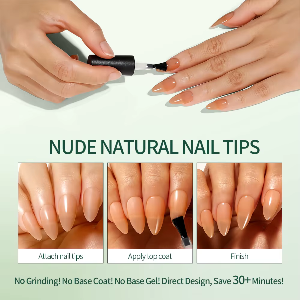 Kit de faux ongles Nailpop Pink Press On Nails