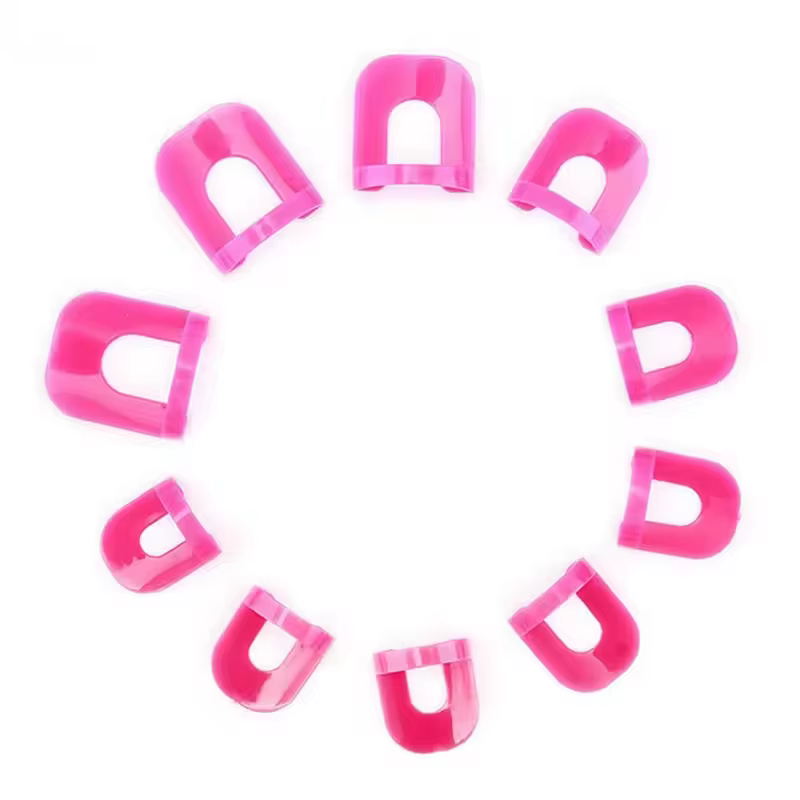 LINMANDA 26 pièces Protège-vernis à ongles en forme de U pour une application propre du vernis