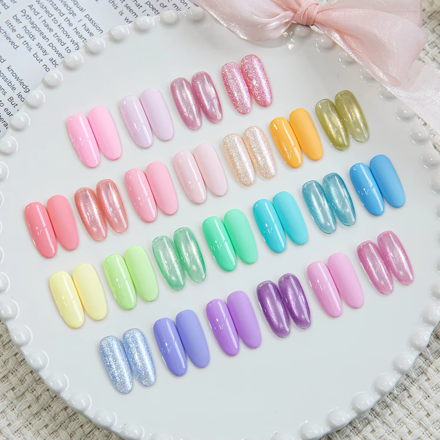 Ensemble de vernis à ongles en gel 24 couleurs 15 ml