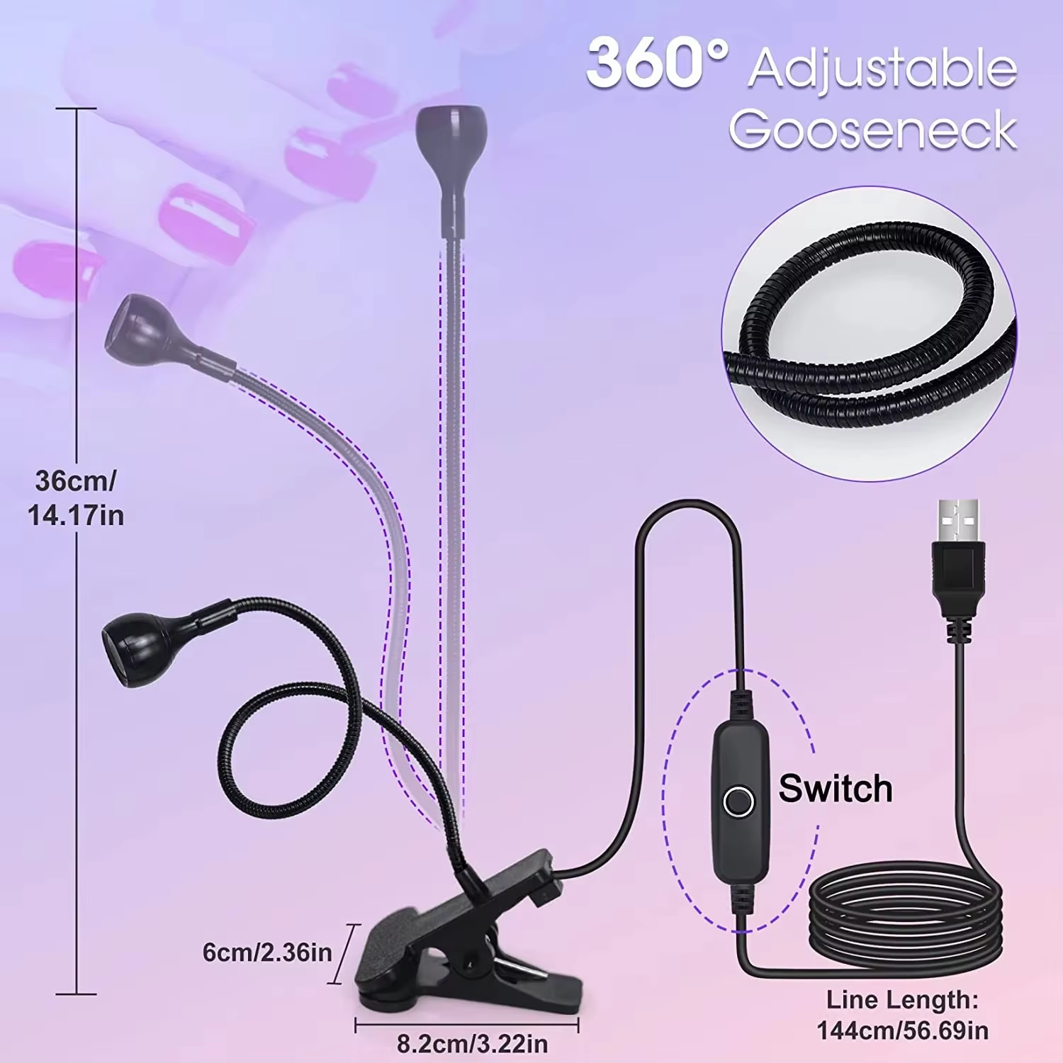 Lampe à ongles UV 395nm Led lumières ultraviolettes