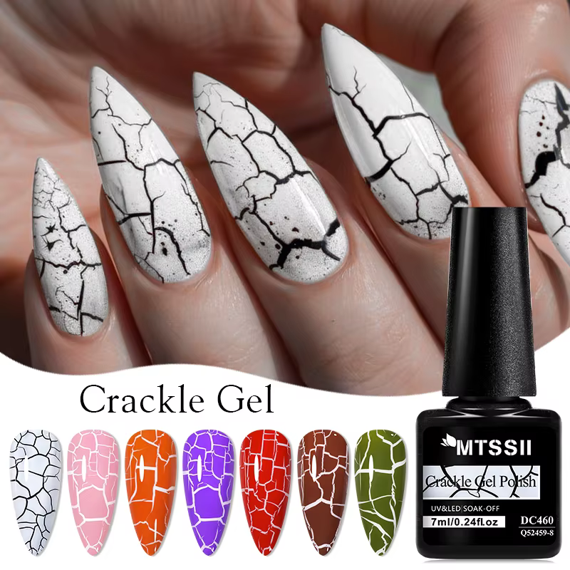 Vernis à ongles gel craquelé