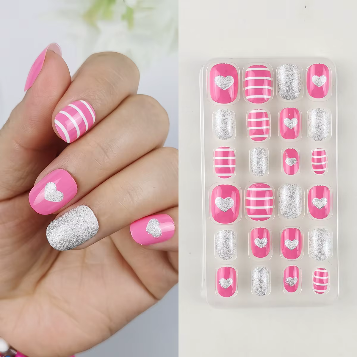Leon's Day-Faux ongles pré-collés pour enfants