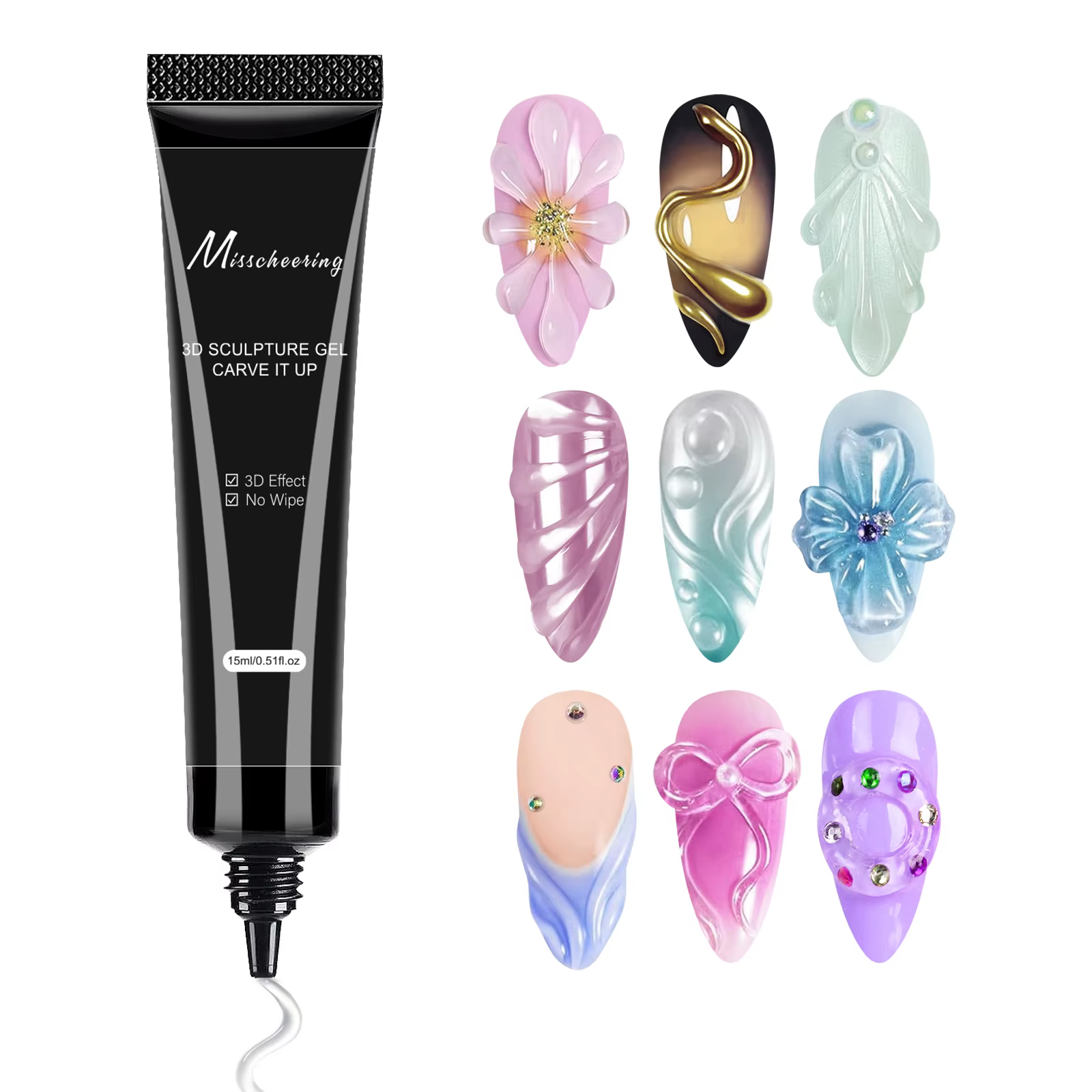 Gel 3D pour Nail Art, 15ml