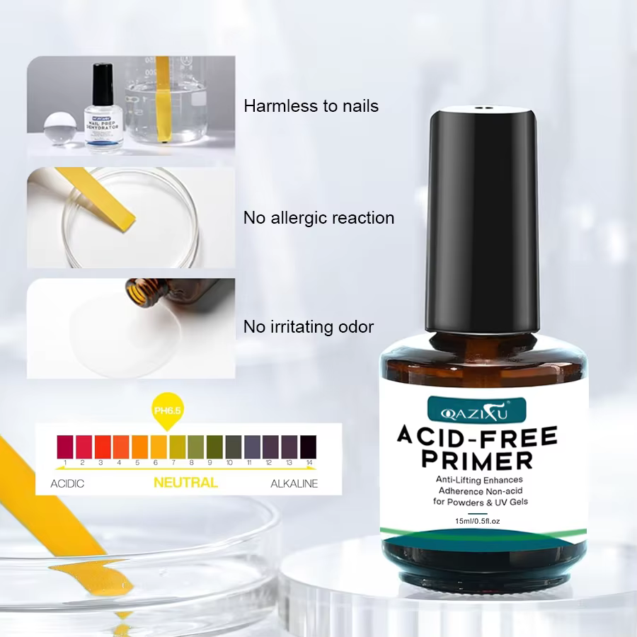 QAZIXU 1/2 pièces 15ml apprêt pour ongles préparation
