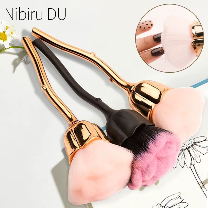 Brosse douce en forme de Rose pour manucure