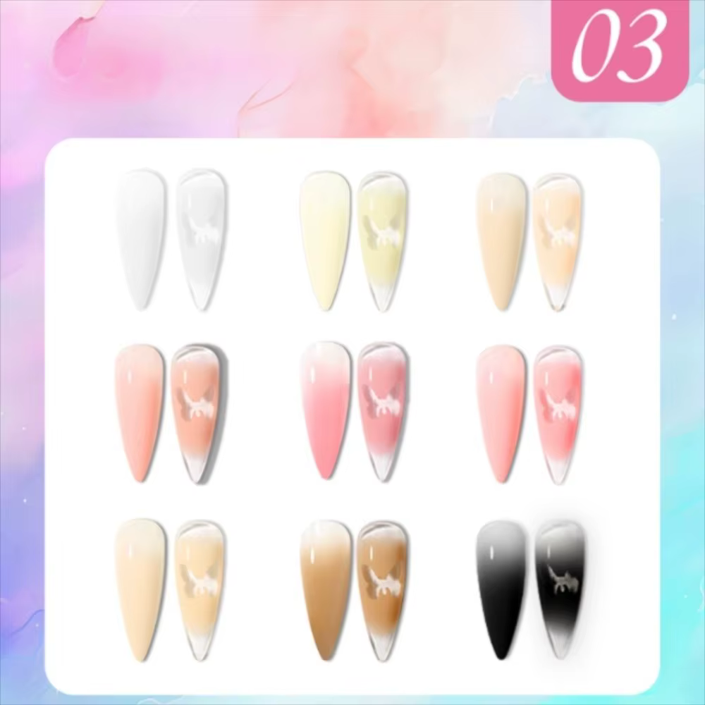 Mini 4IN1 Pat Ombre Gel vernis à ongles français manucure solide facile dégradé peinture Gel 9 couleurs