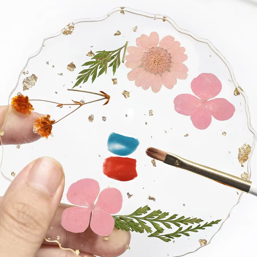 Palette d'art d'ongle de feuille d'or pour les artistes de manucure avec l'outil de photographie de panneau d'affichage de mélange de vernis Gel de conception de fleur