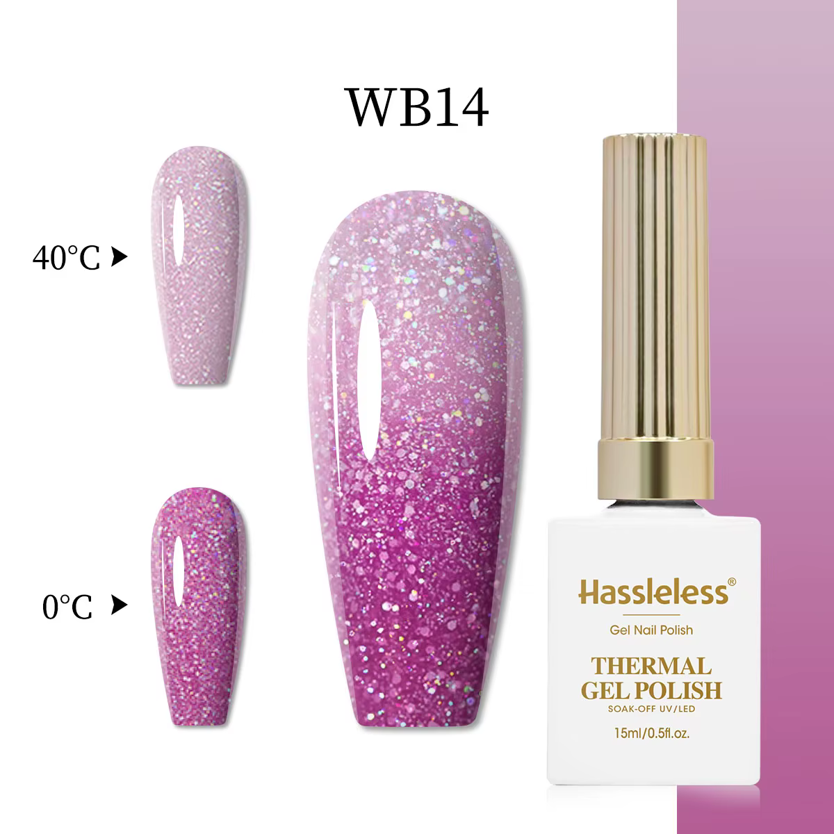 Vernis à ongles gel à couleurs changeantes