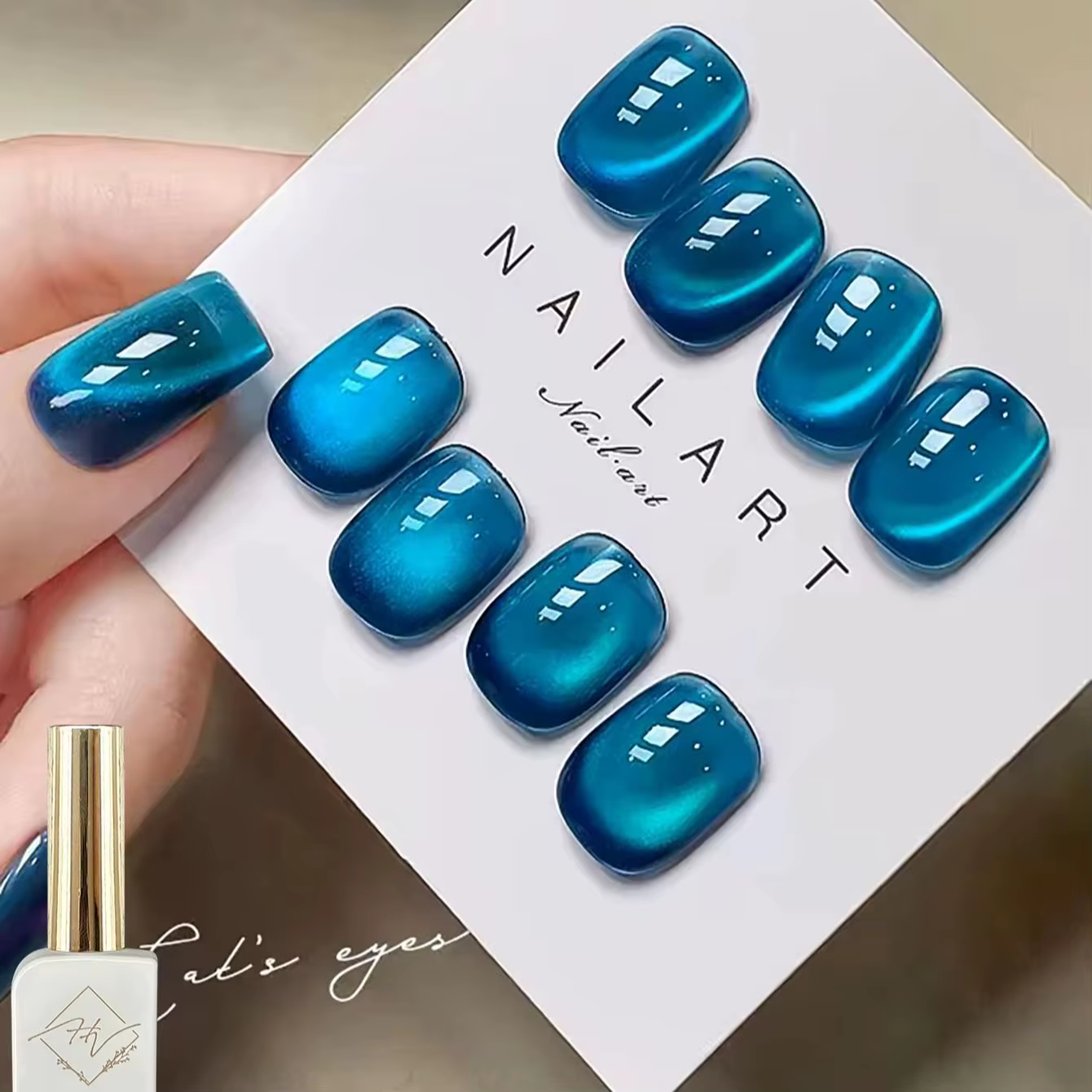 ZH 12ML 2026 Nouveau Gel Magnétique Bleu Lac de Rhin Effet Chat