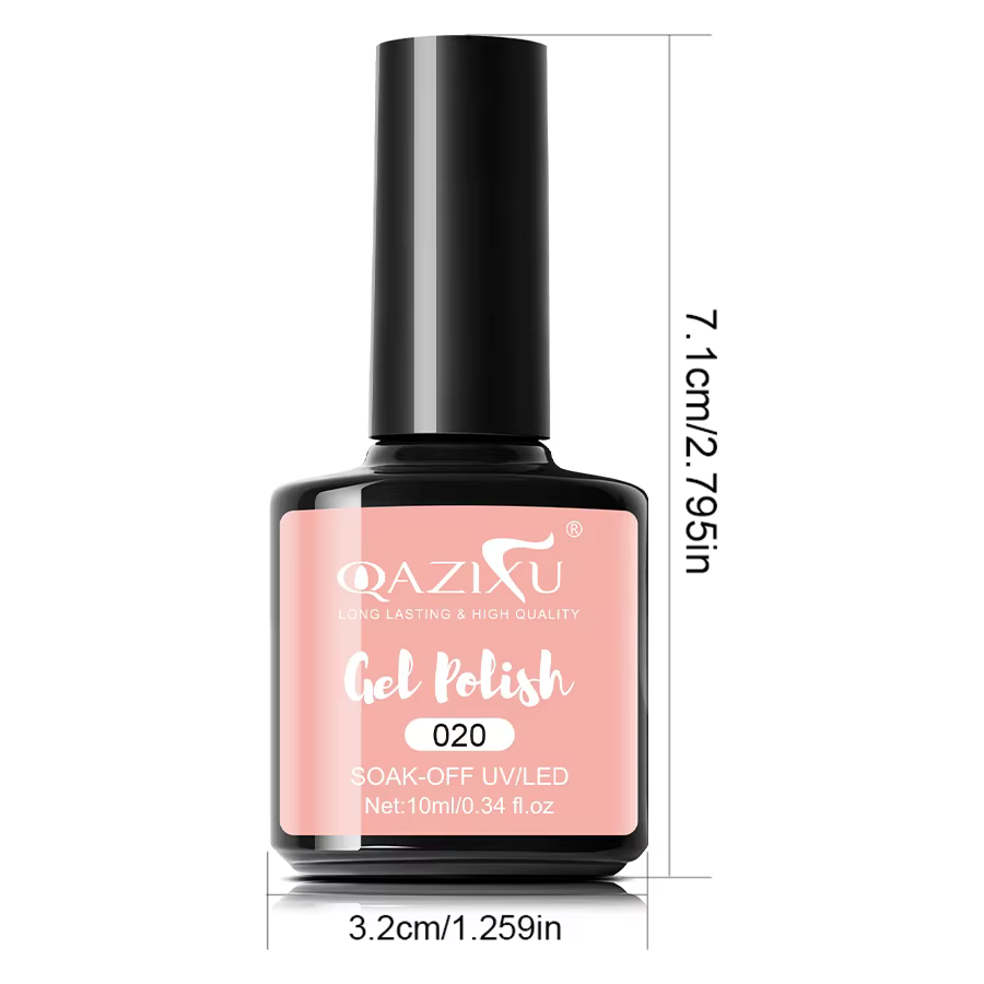 Lot de 6 vernis à ongles en gel couleur thé au lait