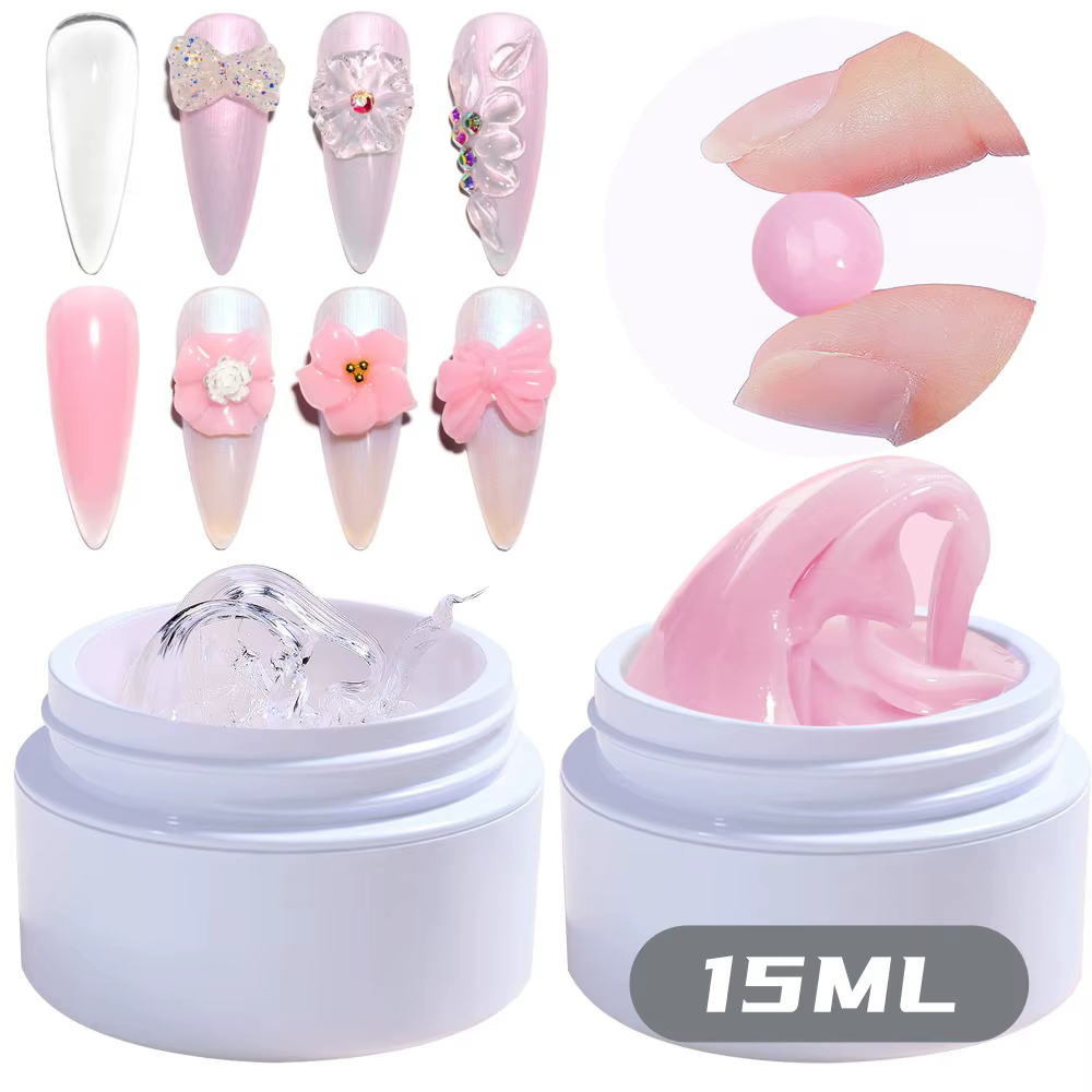 5/15ml blanc solide constructeur Gel pour ongles dur Gel Extension