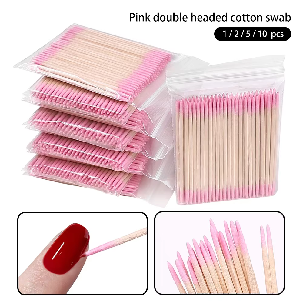 Coton-tige pour ongles en bois