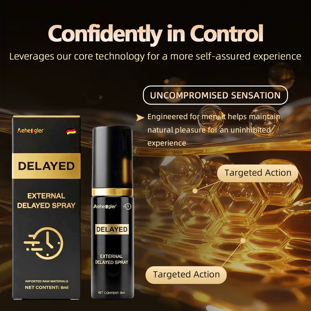 Spray retardant pour hommes à usage externe, retarde l'éjaculation, prolonge jusqu'à 60 minutes, huile d'agrandissement du pénis, non anesthésiante, 8 ml