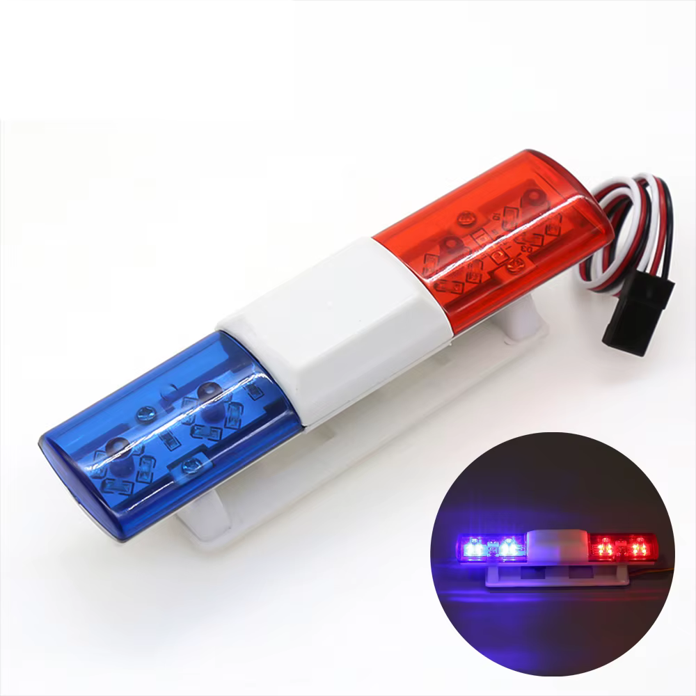 Accessoires de voiture RC, Flash de Police Led, lumière alarmante pour 1/10 HSP Kyosho TRX4 Tamiya Axial SCX10 D90, pièces de voiture RC