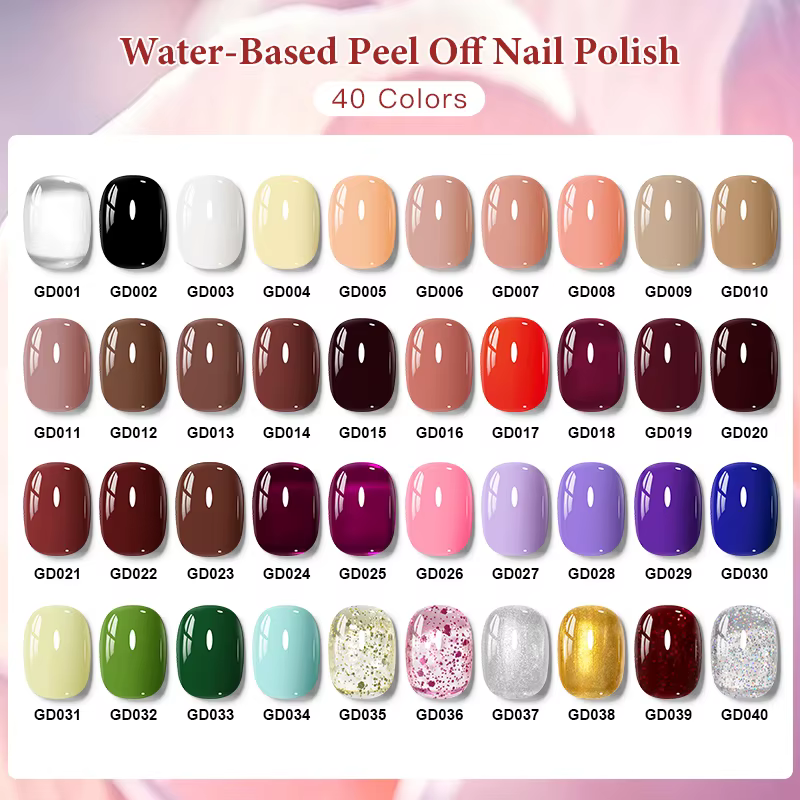 Vernis à ongles à base d'eau
