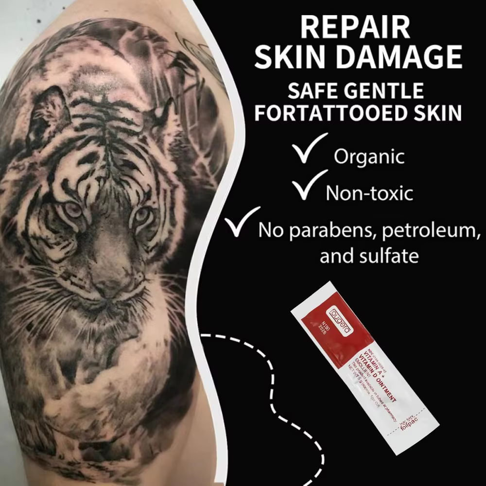100/50/30/10 pièces crème de soin après tatouage Fougera vitamine A & D pommade tatouage Anti cicatrice Gel de réparation pour maquillage Permanent Gel de guérison