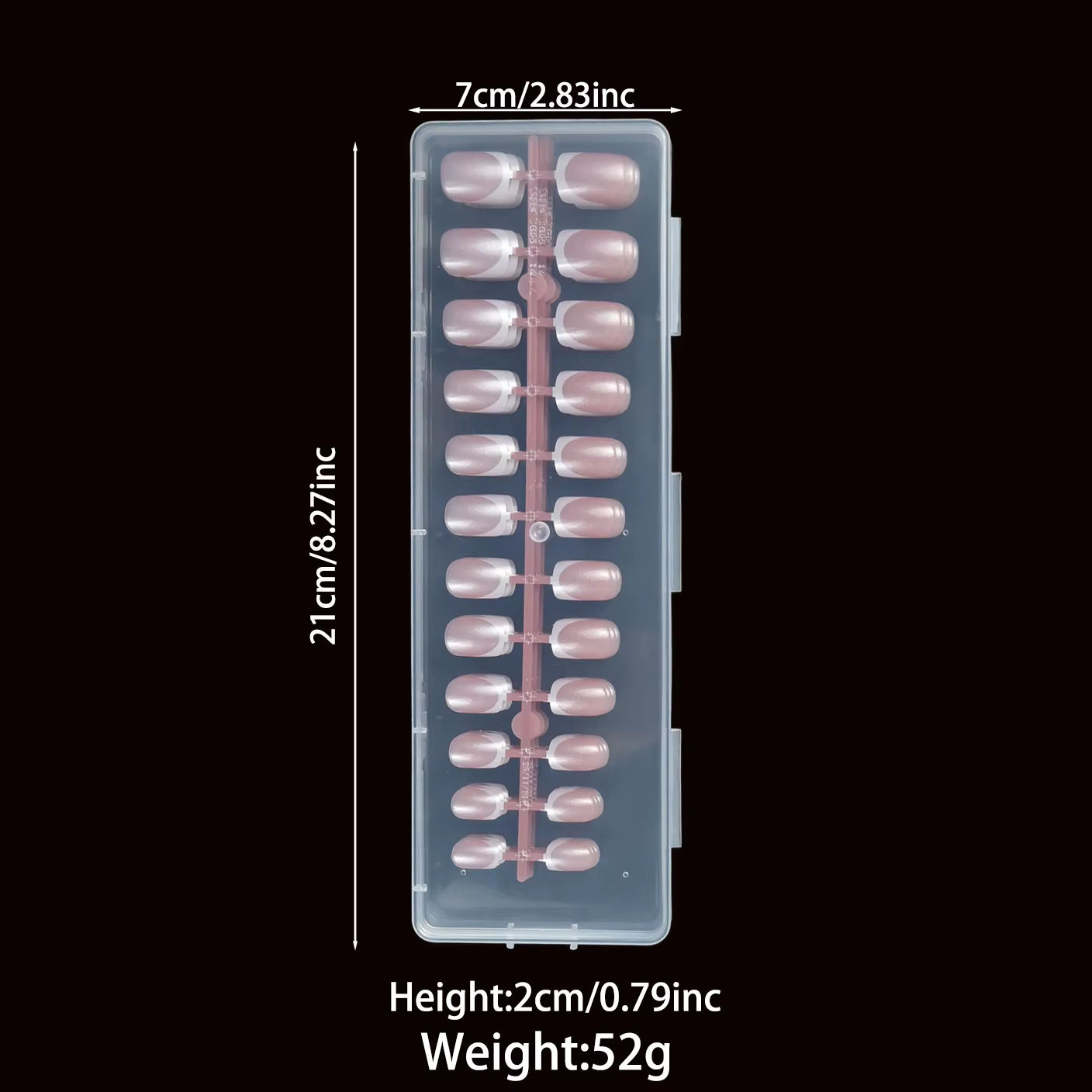 120 faux ongles carrés français roses de longueur moyenne à longue. Améliorez votre manucure avec ce kit d'ongles éclaircissant et amovible. Parfait g
