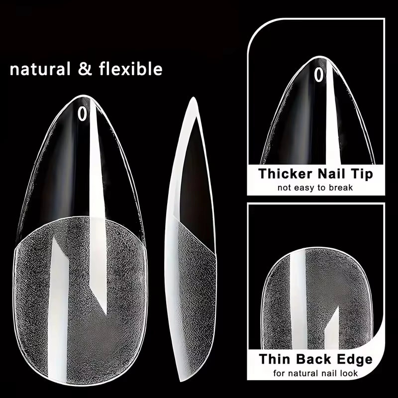 600 faux ongles pointus