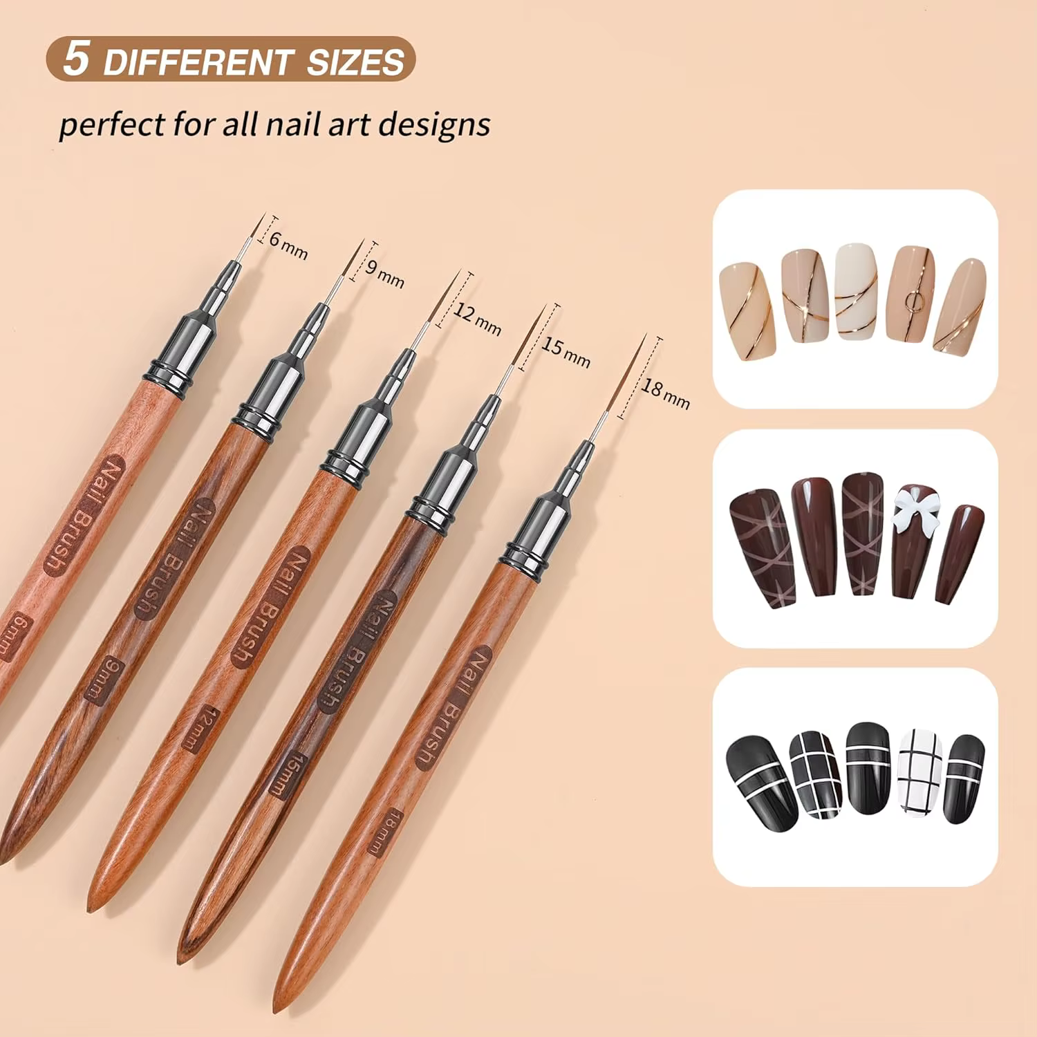 Ensemble de pinceaux pour ongles