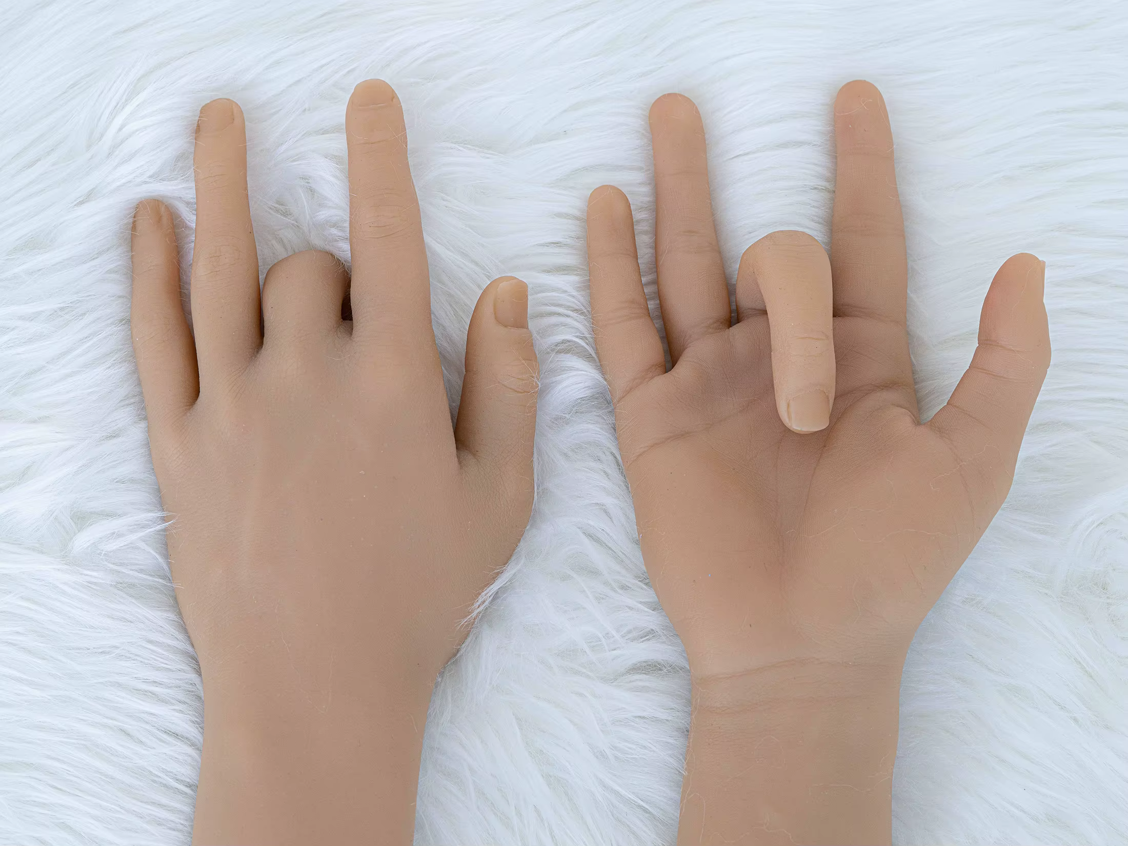 Faux ongles pratique main mâle doigt Mannequin manucure Silicone